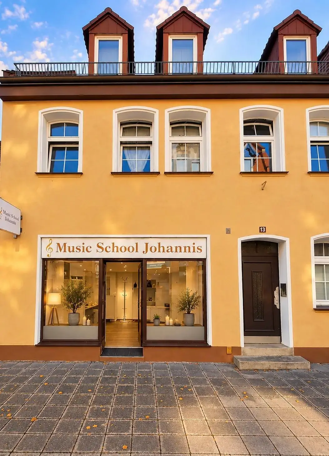 Außenansicht der Music School in Nürnberg-Johannis